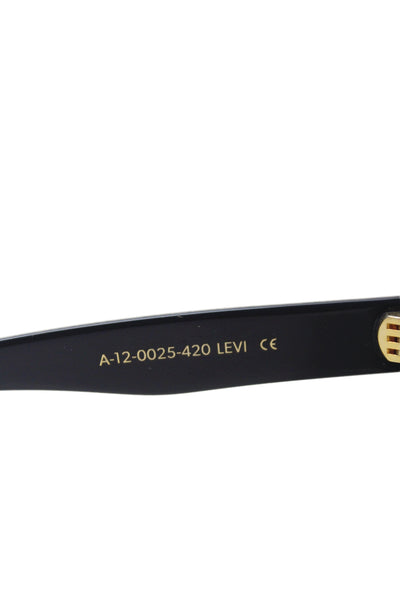 Anine Bing Womens Plastic Cat Eye Shape Levi Gold Tone Sunglasses Blue 165