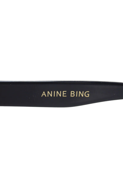 Anine Bing Womens Plastic Cat Eye Shape Levi Gold Tone Sunglasses Blue 165