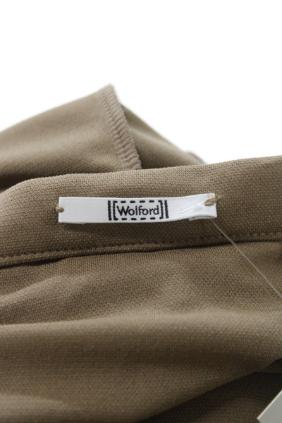 Wolford Women Wrap Skirt Long Brown Viscose Size S