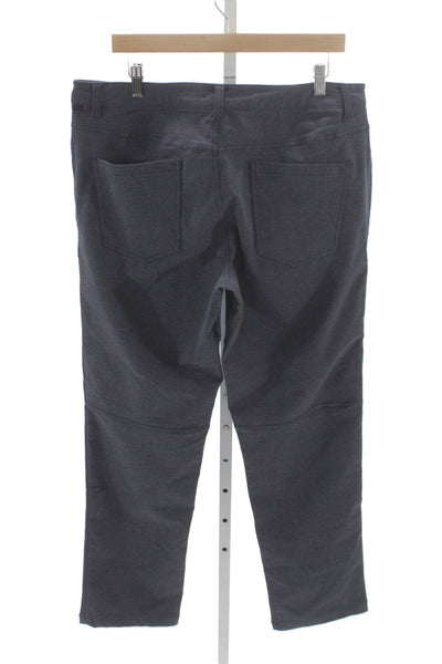 Lululemon Mens Gray Chino Pants Button Cotton Blend Size 36