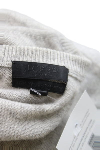 J Crew Womens Gray Cashmere Pullover Sweater Crewneck Long Sleeve Size XS