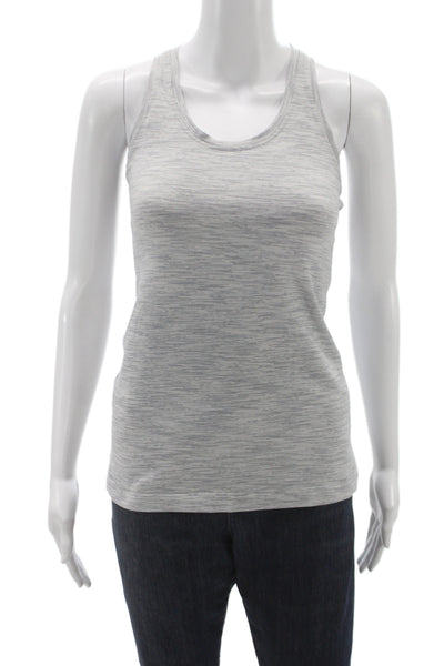 Lululemon Womens Basic Striped Scoop Neck Sleeveless Tank Gray Size 0