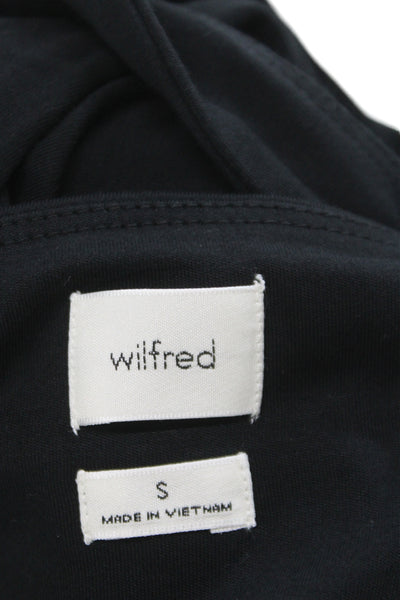 Wilfred Womens Tank Dress Black Square Neck Tie Mid Calf Size S