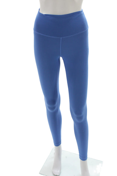 Lululemon Women Blue Nylon Ankle Leggings Athleisure Size 0