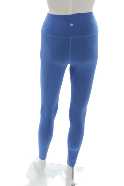 Lululemon Women Blue Nylon Ankle Leggings Athleisure Size 0