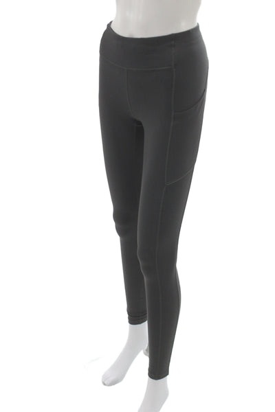 Lululemon Womens Ankle Leggings Black Athleisure Size 4