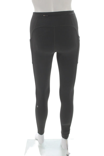 Lululemon Womens Ankle Leggings Black Athleisure Size 4