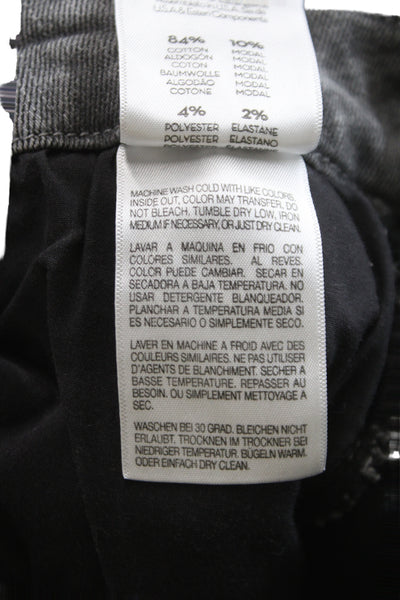 Mother Womens Skinny Jeans Gray Mid Rise Cotton Button Size 26