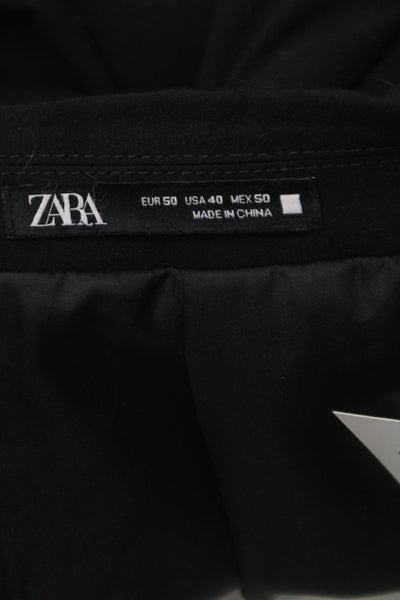Zara Mens Black Blazer Classic Polyester Size 40