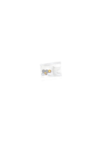 Estee Lauder Womens Crystal Embellished Lucidity Compact Mirror Orange Gold Tone