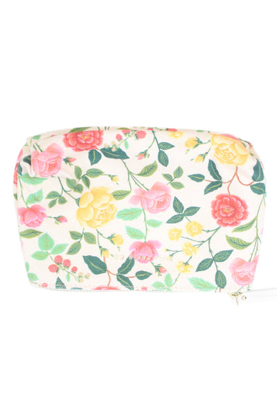 Rifle Paper Co. White Pink Gold Tone Porcelain Floral Scalloped Trinket Tray