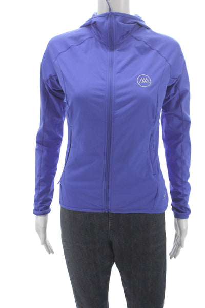 Arcteryx Womens Windbreaker Purple Zip Long Sleeve Polyester Size XS
