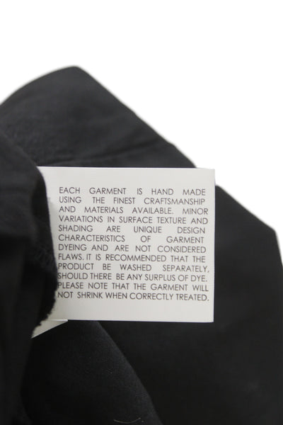 Enza Costa Women Maxi Dress Black Cotton Off Shoulder Sleeveless Size XS