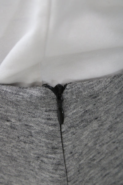 Intermix Womens Mini Skort Gray Cotton Zip Size S