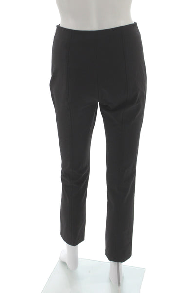 Alexander Wang Womens Ankle Pants Black Zip Nylon Minimalist Size 4