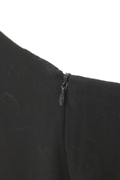 Thalian Womens Black Dress Pants Zip 65% Polyester Classic Size 6