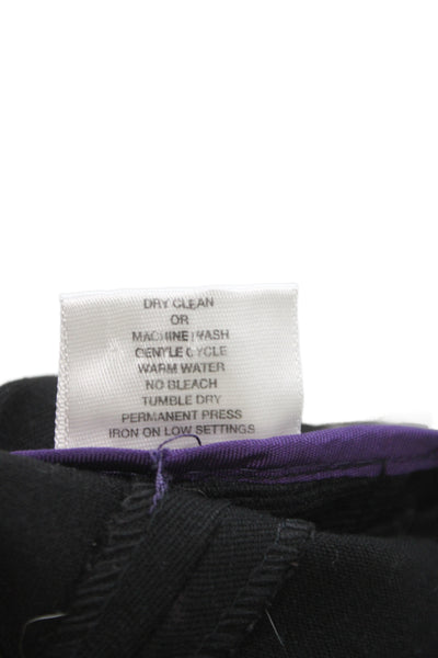 Thalian Womens Black Dress Pants Zip 65% Polyester Classic Size 6