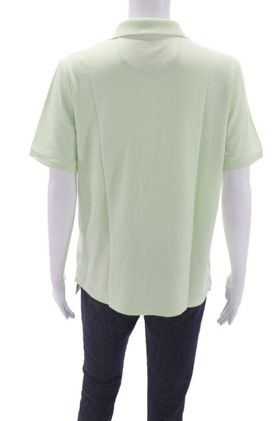 Vineyard Vines Women Green Collared Short Sleeve Polo Size XL