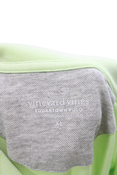 Vineyard Vines Women Green Collared Short Sleeve Polo Size XL