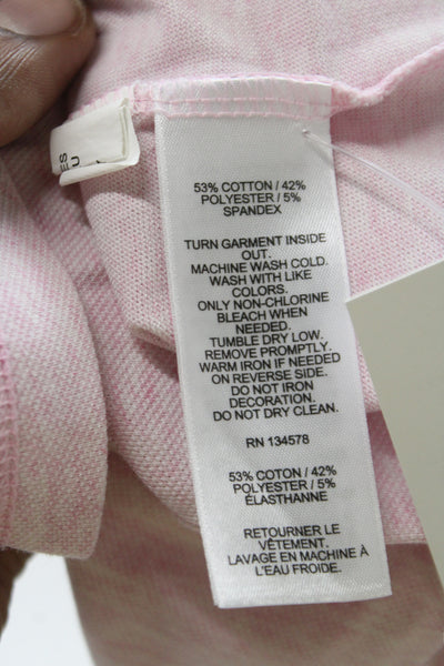 Vineyard Vines Women Pink Basic Polo Short Sleeve Collared Size XL