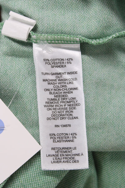 Vineyard Vines Mens Polo Shirt Green Collared Short Sleeve Cotton Blend Size XL