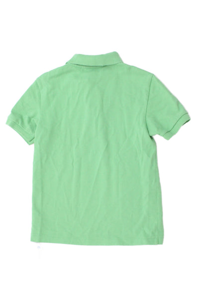Lacoste Childrens Boys Short Sleeves Polo Shirt Green Cotton Size 8