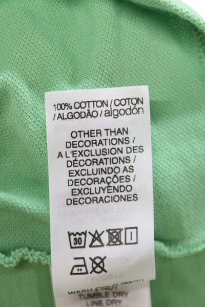 Lacoste Childrens Boys Short Sleeves Polo Shirt Green Cotton Size 8