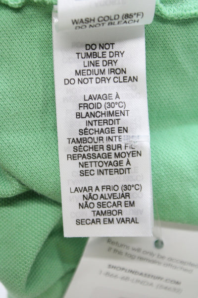 Lacoste Childrens Boys Short Sleeves Polo Shirt Green Cotton Size 8