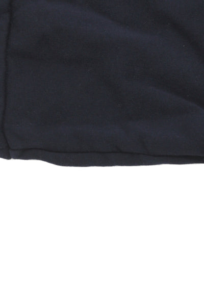 Jacadi Childrens Girls Collared Sweatshirt Navy Blue Red Cotton Size 6