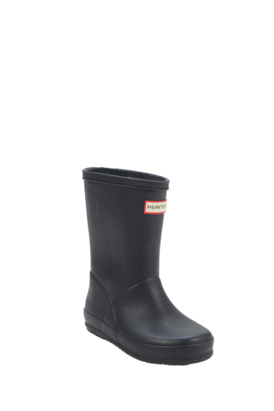 Hunter Childrens Girls Pull On Rain Boots Navy Blue Size 9 B