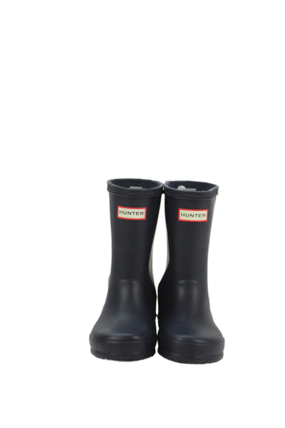 Hunter Childrens Girls Pull On Rain Boots Navy Blue Size 9 B