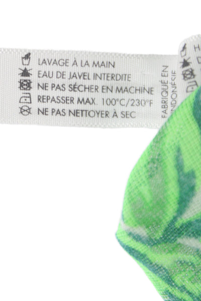 Poupette St. Barth Womens Green Floral Halter Tunic Size S