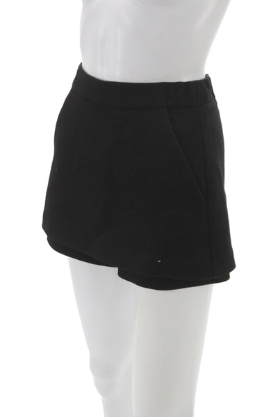 Maje Womens Mini Black Skort Size 34