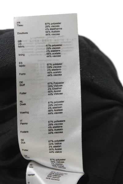 Maje Womens Mini Black Skort Size 34