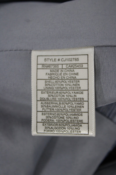 Cupcakes And Cashmere Womens Basic Jacket Gray Plaid Polyester Size S