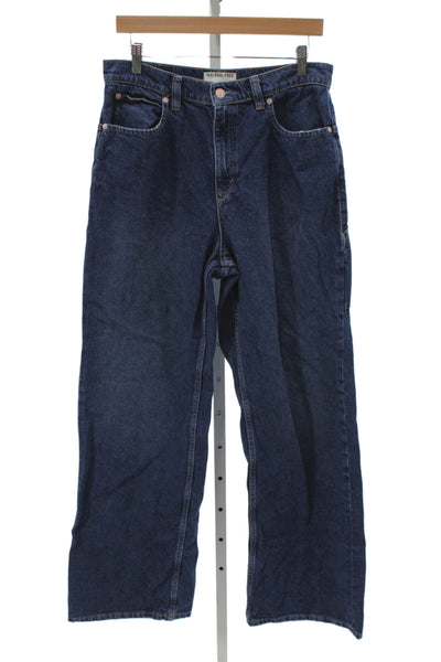 We The Free Womens Wide Leg High Rise Blue Jeans Size 30