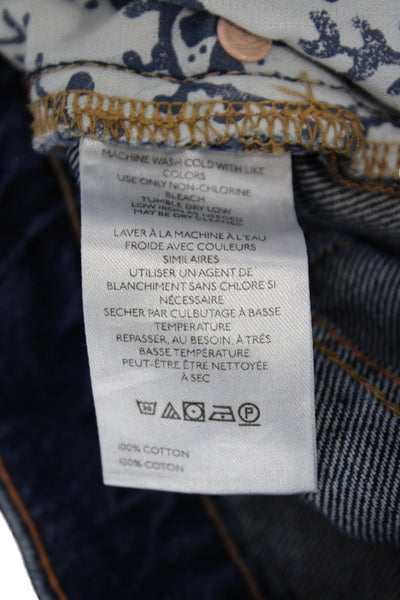 We The Free Womens Wide Leg High Rise Blue Jeans Size 30