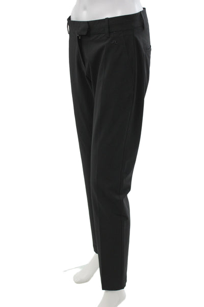 J Lindeberg Womens Black Golf Polyester Pants Button Inseam 27 Size 28