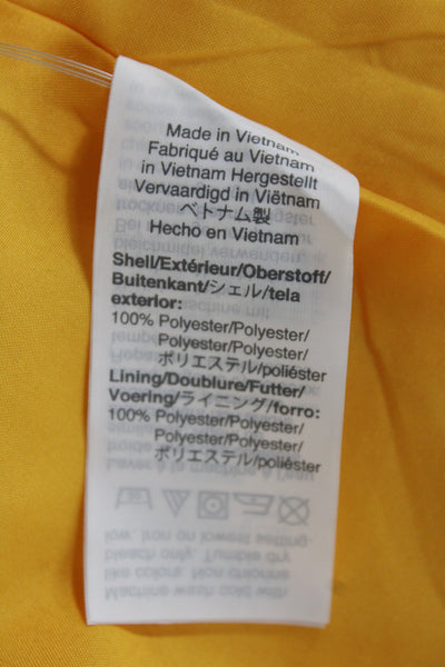J Crew Womens Yellow Spaghetti Strap Camisole Scoop Neck Polyester Size 0