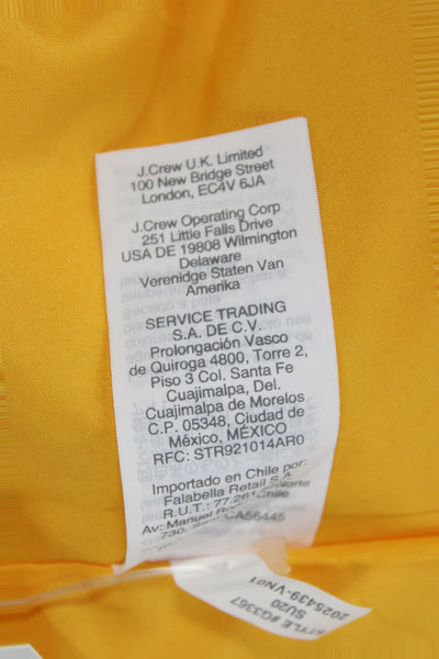 J Crew Womens Yellow Spaghetti Strap Camisole Scoop Neck Polyester Size 0