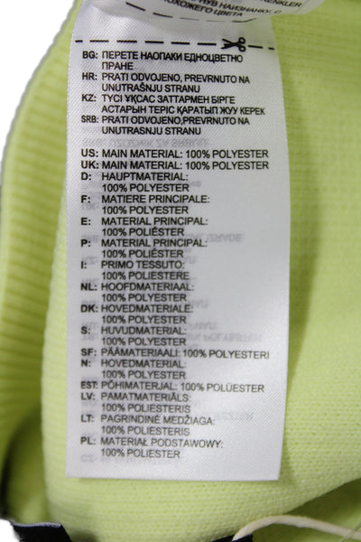Adidas Women Athletic Yellow Mini Skirt 100% Polyester Pull On Size S