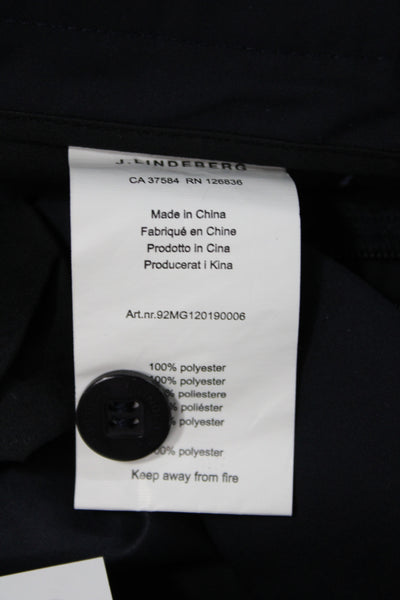 J Lindeberg Mens Black Dress Pants Polyester Golf Size 30
