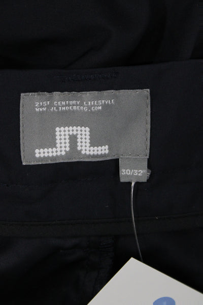 J Lindeberg Mens Black Dress Pants Polyester Golf Size 30