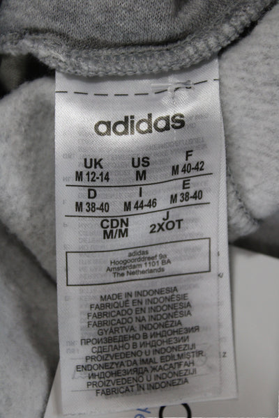 Adidas Womens Gray Cowl Neck Pullover Sweatshirt Long Sleeve Athleisure Size M