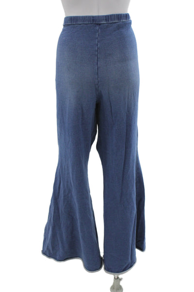Good American Womens Sweatpants Blue Cotton Pull On Size XL