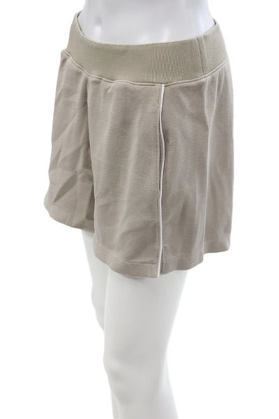 Spanx Women Matching Set Beige Pullover Crew Neck Long Sleeve Size M