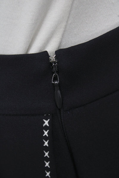 Tory Burch Women Pleated Blue Athleisure Skort Short Zip Size 8