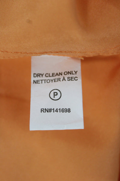 Ramy Brook Womens Orange Silk Cowl Neck Camisole Sleeveless Bohemian Size XS