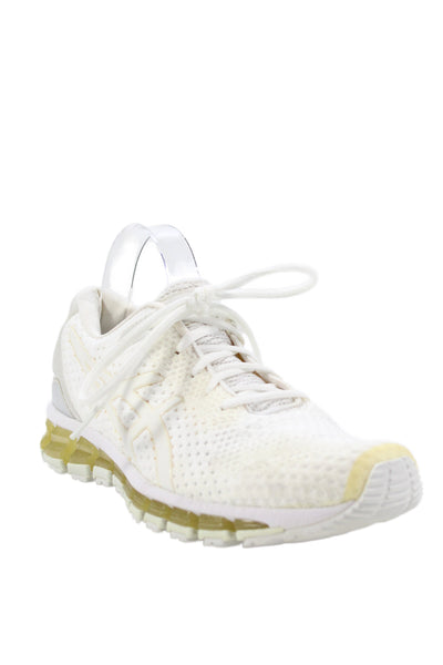 Asics Womens Mesh Lace-Up Tied Running Sneakers White Size 8.5