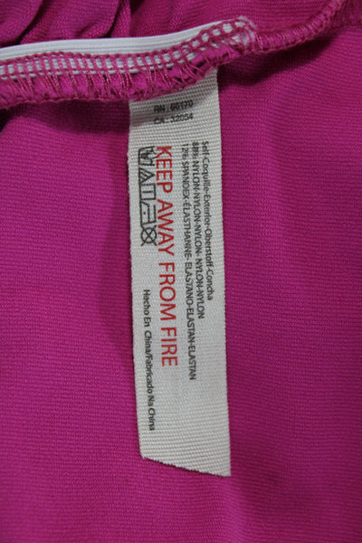 Intimately Free People Women One Shoulder Bodysuit Pink Size XS